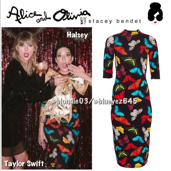 Alice + Olivia Dresses & Skirts - Alice + Olivia “Delora” Fitted Mock Neck Dress 4
